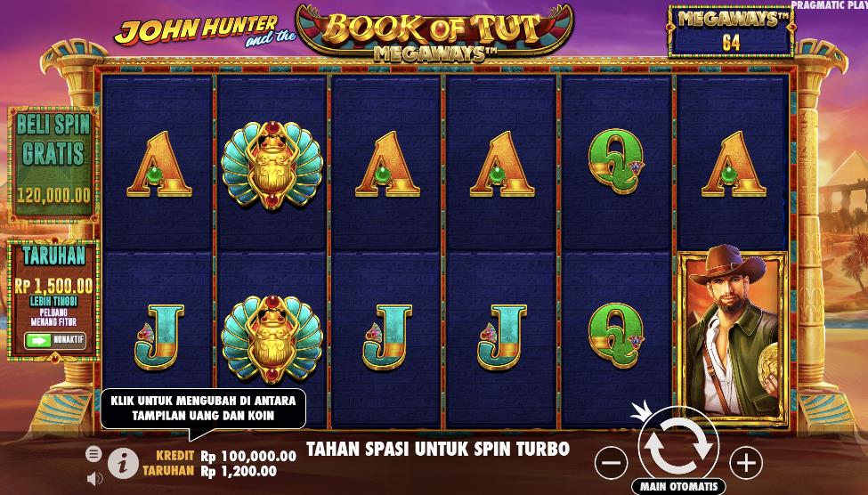 Main Slot John Hunter and the Book of Tut Megaways