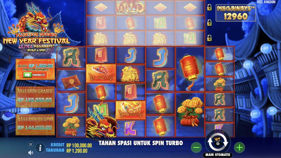 Main Slot Gratis Floating Dragon New Year Festival Ultra Megaways Hold & Spin